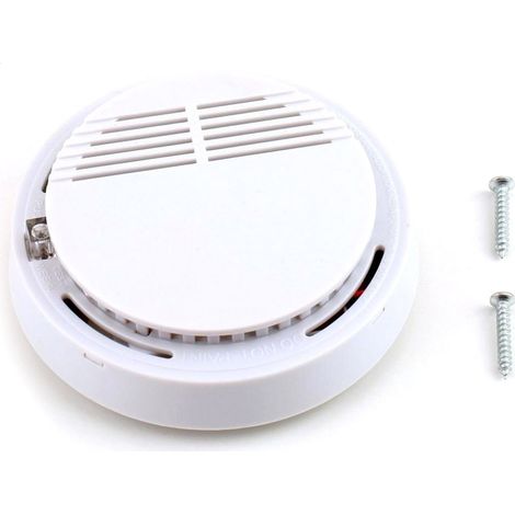 17330 Detector de humo SMOKE ALARM automático redondo con tornillos de montaje (1/5)
