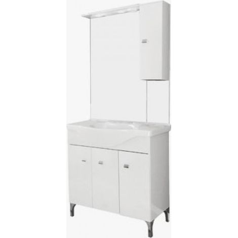 Mobile bagno 86x193x50 cm con lavabo e specchio