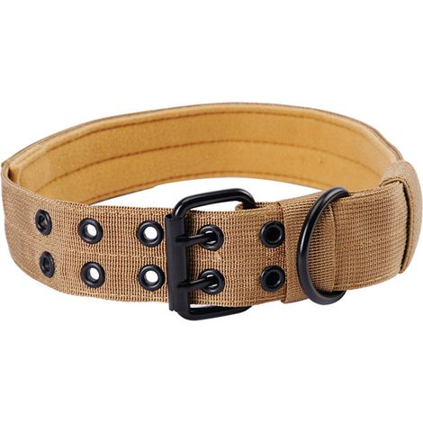 Collier Tactique Pour Chien - Nylon Renforcé Avec Poignée De Contrôle - Pour Races Moyennes Et Grandes - Réglable (1/5)
