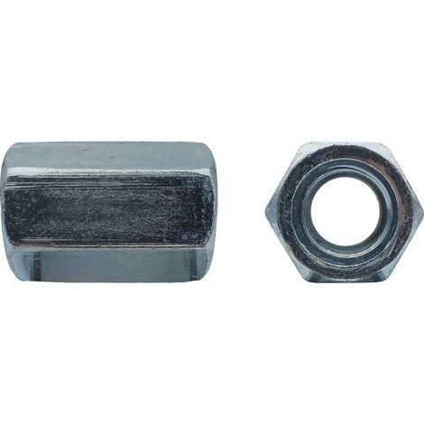 100 Manchon hexagonal M12 x 30 mm - Zingué blanc - D-Work