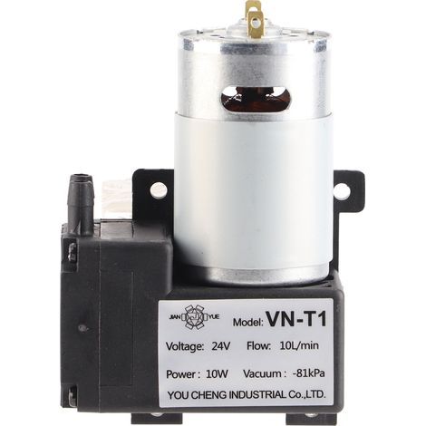 Greensen Pompe à Vide Micro CC Portable VN T1 à Faible Bruit, Performances de Vide élevées, Pompe CC pour Accessoire Industriel avec Pompe à Piège à Air, Matière Plastique D'ingénierie. (1/5)