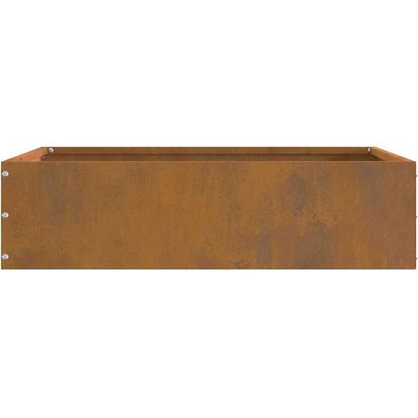 Borde de Césped Oxidado 50 x 50 x 13 cm Acero autopatinable vidaXL