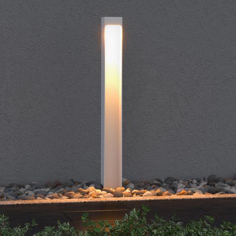 Mai & Mai Stehleuchte Außenleuchte 6x6x60cm IP65 Wegeleuchte Außen  Außenpollerleuchte für Garten, 3000K Stehlampe Gartenlampe  Außenlampe Standleuchte Sandweiß 5W BaldersLights
