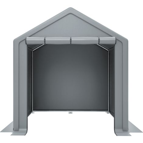 Abri de jardin 190 x 170 x 200 cm, garage à vélos, abri de rangement, tente de garage, abri de jardin, abri à vélos, tente à outils, garage de rangement, gris foncé (1/5)