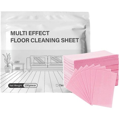 Feuilles concentrées nettoyantes pour sols, nettoyage multi-effets, papier soluble parfumé pour le lavage, nettoyant multi-usages pour parquet et carrelage. (1/5)