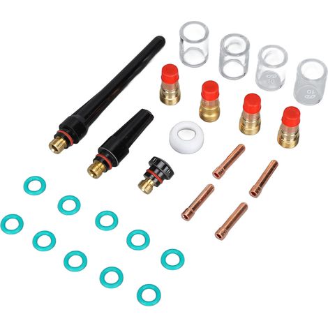 Pièces de soudage TIG : électrode, pince, coupelles en verre, rondelle, consommables pour torche WP-17, WP-18 et WP-26