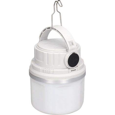 Lampe de camping LED portable à lumière douce et uniforme à 360°, idéale pour le camping et la randonnée en plein air (gris). (1/5)