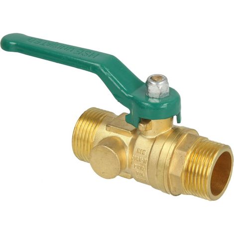 Robinet DVGW 1’’ FM x 80 mm DN20 avec long levier DIN EN-13828 CW 617-M