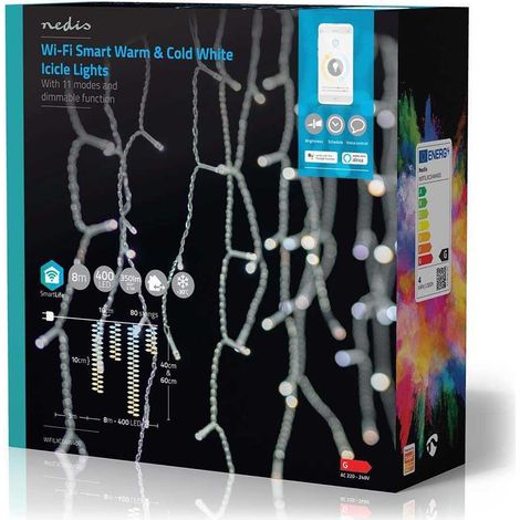 Nedis Smartlife Wifilxc04w400 guirnalda luminosa blanco cálido frío