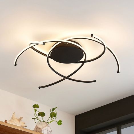 [NEUWERTIG] B-Ware Lindby Yareli LED-Deckenlampe Deckenlampe Lampe Leuchte Licht Design sandschw11 (1/2)