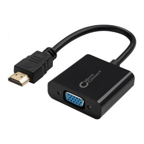 Connettore MicroConnect HDMI - VGA Maschio/Femmina Nero