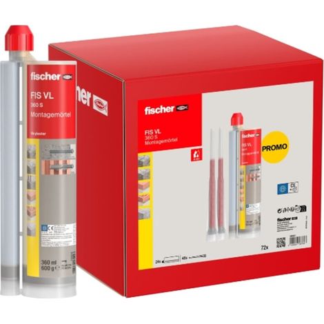 fischer Montagemörtel FIS VL 360ml S UMK (24 Stück im Karton) (1/5)