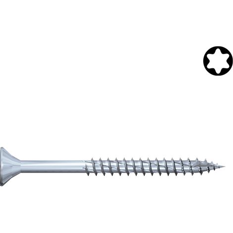 Vis bois aggloméré jetfast tête fraisée tx - Longueur (mm) : 70 - Filetage : Partiel - Kintech (1/2)