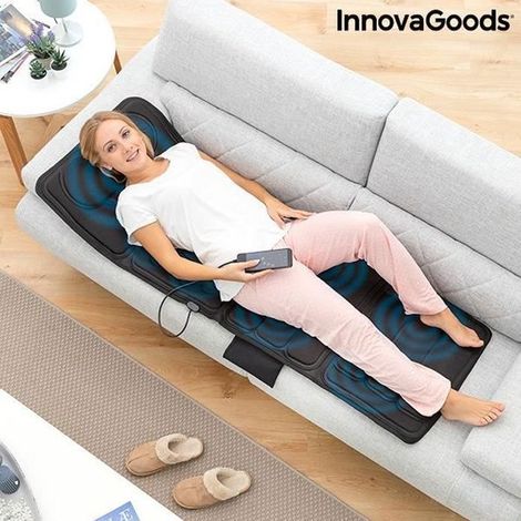 Tapis de massage électrique - InnovaGoods - Kalmat - 10 moteurs - Fonction chaleur - Télécommande incluse