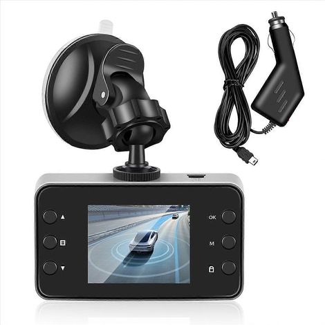 Caméra embarquée DVR 2,2 pouces pour voiture, enregistrement en boucle Full HD 1080p, détection de mouvement, grand angle. (1/5)