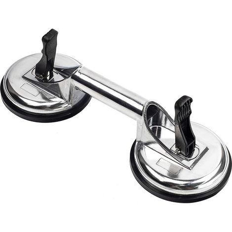 Saugheber, robuste Aluminium-Vakuumgriffe, Saugnapfplatte zum Bewegen großer Glasflächen/Bodenfugenreparatur/Bodenabzieher/Fliesen, Hebekissen (1/5)