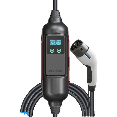Chargeur EV, Connecteur Type2, Résistance aux intempéries IP65, Adaptateur 22KW et 32A, TYPE2-c (1/2)