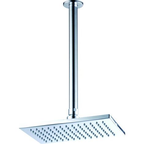 Pommeau de douche au plafond finition chromée (1/3)
