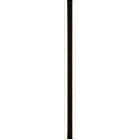 Lange LED-Außenwandleuchte für Villen, Veranda-Wandleuchte, IP65-Gartenwandleuchte, schwarze lange Lichtleiste (3000K Warmweiß, 80 cm) (1/5)