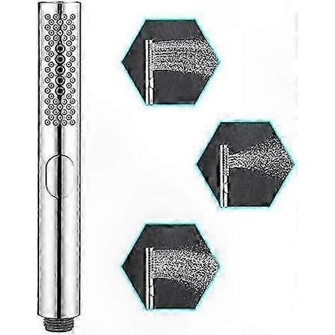 Pommeau de douche à main haute pression avec 3 fonctions, pommeau de douche rond de type spa pour le nettoyage de la salle de bain et le lavage des couches lavables (1/4)