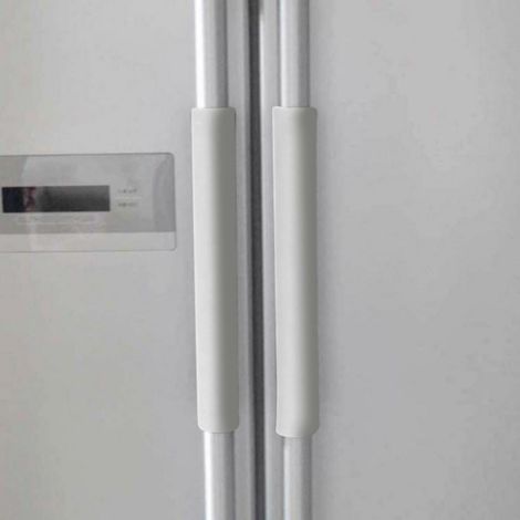Cover Pour Poignée De Frigo - Tissu Doux Double Face Avec Bande Adhésive - Pour Réfrigérateur Micro-ondes Lave-vaisselle Four Armoire - Lot De 4 (1/3)