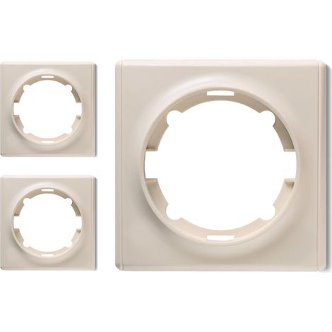 Plaque de finition Florence, en plastique, 1 poste (lot de 3) - beige