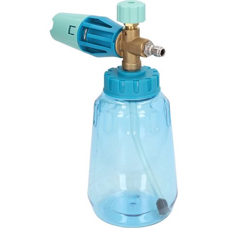 Lance à mousse 1L 4000psi réglable pulvérisateur haute pression réservoir de lavage raccord rapide 1/4in NPT violet (1/5)