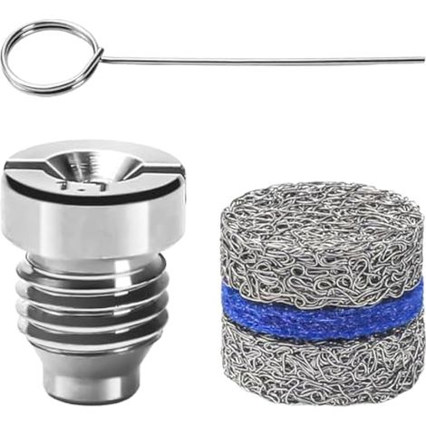 Lot de 3 buses à orifice de 1,1 mm et kit de maillage pour canon à mousse, embouts filetés de rechange et filtre à maille, avec outils de nettoyage, 3000 PSI (1/5)