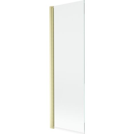 Paroi de baignoire Mexen Mist 1-volet 60 x 150 cm, transparent, or brossé - 8A9-060-001-55-00 (1/4)