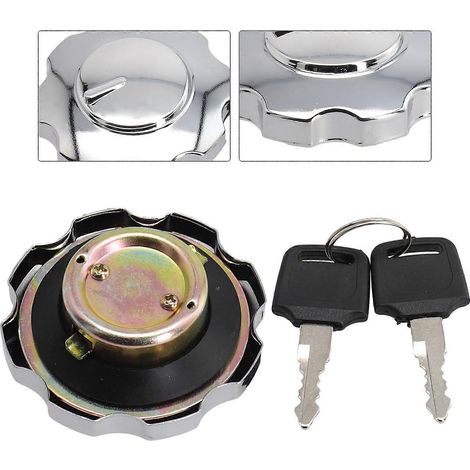Bouchon de réservoir d'essence universel en alliage d'aluminium pour moto, quad et autres véhicules, avec verrouillage et protection pour réservoir d'huile. Pièces détachées pour voitures. (1/5)