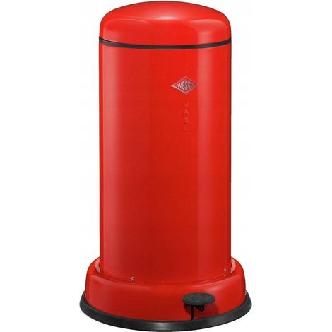Wesco BaseBoy Mülleimer rot 20 Liter Edelstahl (1/3)