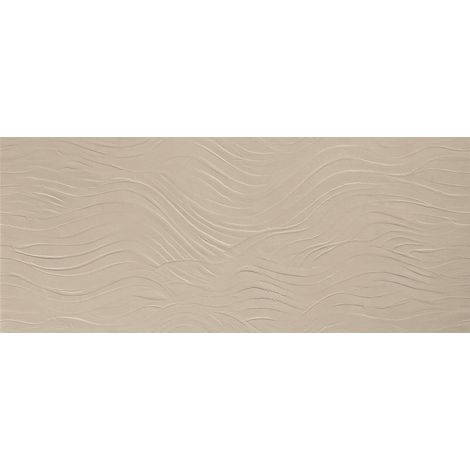 Carrelage effet Béton 3D Grège Onda 120x50x0,85 cm Mat Benzaro - Mur intérieur (vendu par carton de 1,8 m²) - RO'MA CARRELAGE