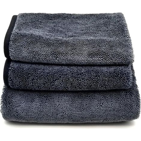 Tigrezy 3 Pièces Chiffon Magique pour Douche, Chiffon en Extra Absorbant pour la Maison, Chiffon de Nettoyage Réutilisable en Microfibre sans Traces pour Verre Voiture Maison Cuisine Salle de Bain