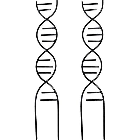 1 support pour plantes grimpantes, structure métallique dorée, 44 × 8,8 × 8,8 cm, pour pots intérieurs et extérieurs (1/5)
