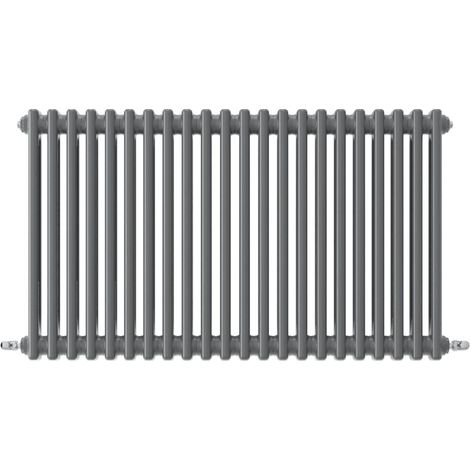 Acezanble Horizontal Traditional Cast Iron Style Radiator 600x1010mm 2 Column Anthracite (1/4)
