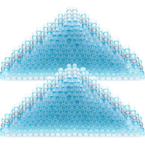 150 Pièces (Bleu, 16-14 AWG) Joint de Soudure Connecteur de Fil Connecteur Bout à Bout pour Automobiles Motos Véhicules (1/5)