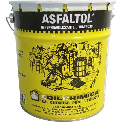 ASFALTO A FREDDO ASFALTOL DA 6,0 KG IMPERMEABILIZ- 2,0 pz