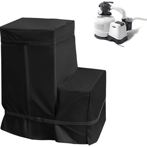 Pool Pump Cover, Sand Filter Waterproof Cover for 14-16 Inch Filter Pump, Oxford Tarpaulin for Garden, Outdoor, 26 x 24.5 x 28.2 cm (1/5)