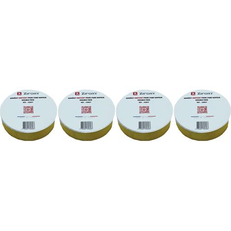4 Rouleaux Adhésif Membrane pare-vapeur double face 40m X 38mm - Zifort (1/2)