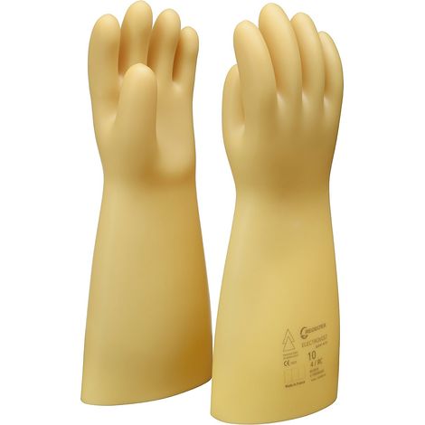 Lot de 60 - Gants isolation électrique 17000 V/2 Taille 8 (1/3)