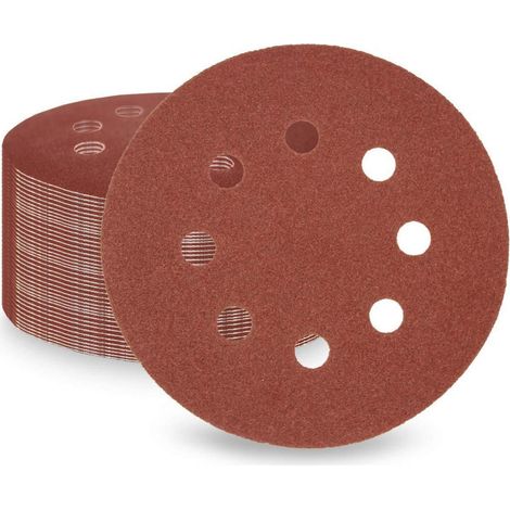 Schleifscheiben 125mm 120 Körnung 50 Stück Klett 120 50pcs (1/5)