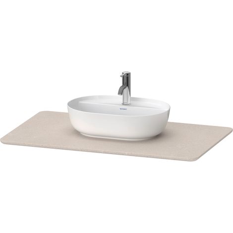 Console en pierre de quartz Duravit Luv LU9469, largeur 988mm,