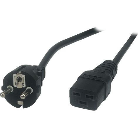 POSAC-C19-16/EU20: cavo CA POS C19[16A]-CEE7/7-LS04, dritto[16A] H05VV-F3G1.5 L=2000 nero