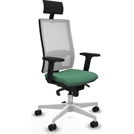 piqueras-y-crespo Chaise Ergonomique vert émeraude bureau (1/3)