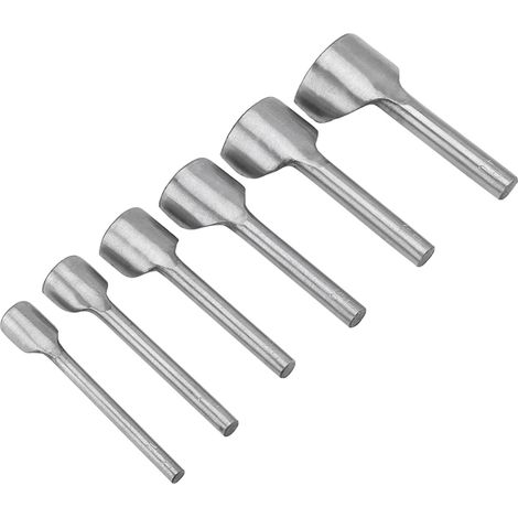 Ensemble de 6 pièces pour travaux manuels en cuir - Outil de coupe demi-rond pour embouts de ceinture, idéal pour la couture du cuir à domicile (15-40 mm) (1/5)