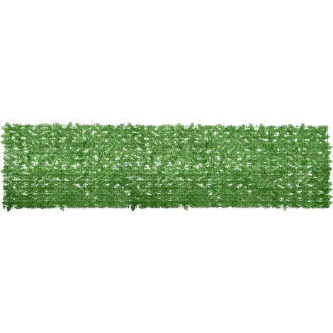 Balkon-Sichtschutz mit Grünen Blättern 400x100 cm