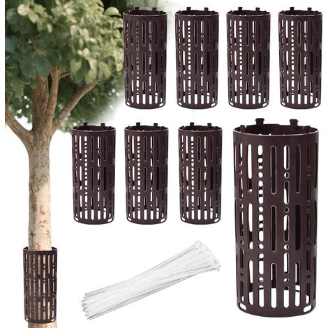 10 Pièces Protection Tronc Arbre 20 x 30 cm Protection de Tronc d'arbre Extensibles avec 100 Attaches Protection Tronc d’Arbre Plastique Protection Arbre Contre Chat, Animaux, Tondeuses (1/5)