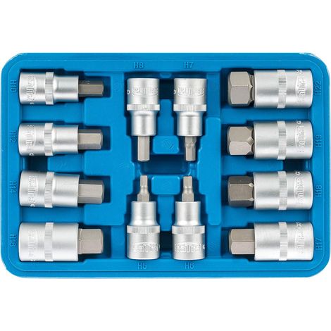 S-SH1212 Set di chiavi a bussola esagonale da 5-22 mm per viti a brugola (1/4)