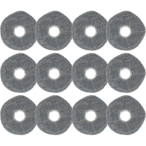 Lot de 12 lingettes lavables pour aspirateur robot X9 Pro - Pièces de rechange pour aspirateur robot (1/5)