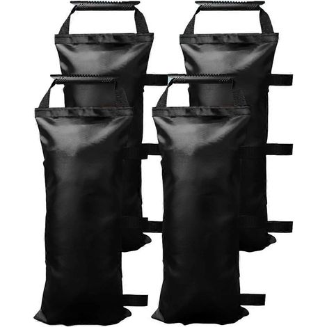 Sacs de lestage pour lests de canopée (sans sable) - Lot de 4 sacs de lestage noirs (1/5)